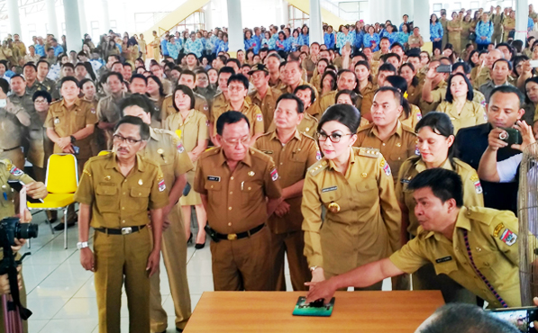 Bupati Launching Pelayanan Informasi Publik Berbasis Website Minselkab.go.id