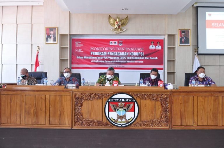 KPK Monev Pencegahan Korupsi di Minsel