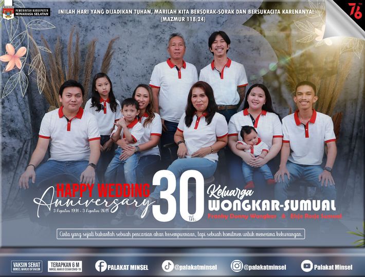 HUT Perkawinan Wongkar - Sumual