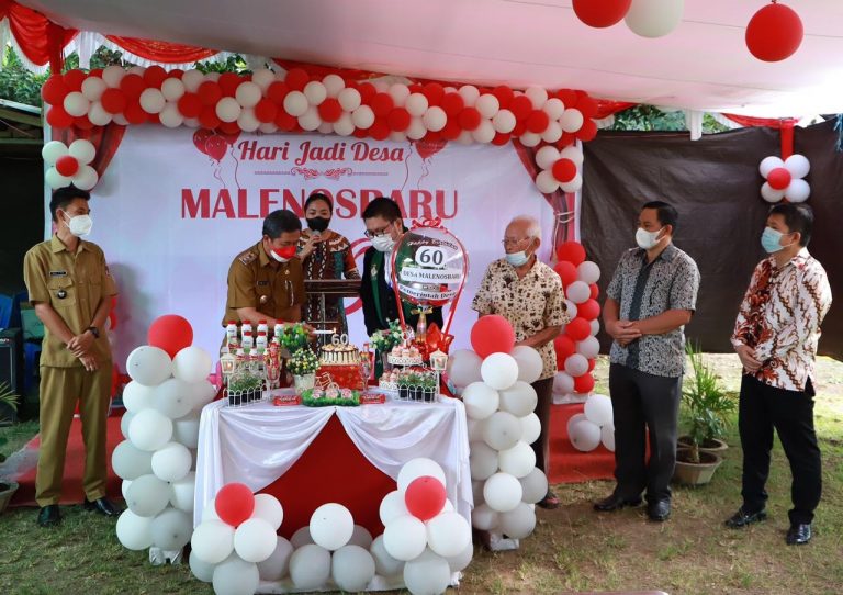 Wabup Hadiri HUT Desa Malenos Baru