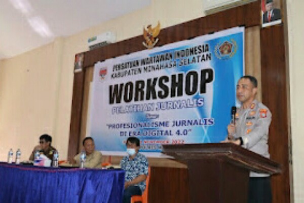 Gandeng Polres Minsel, PWI Sukses Gelar Workshop Jurnalis