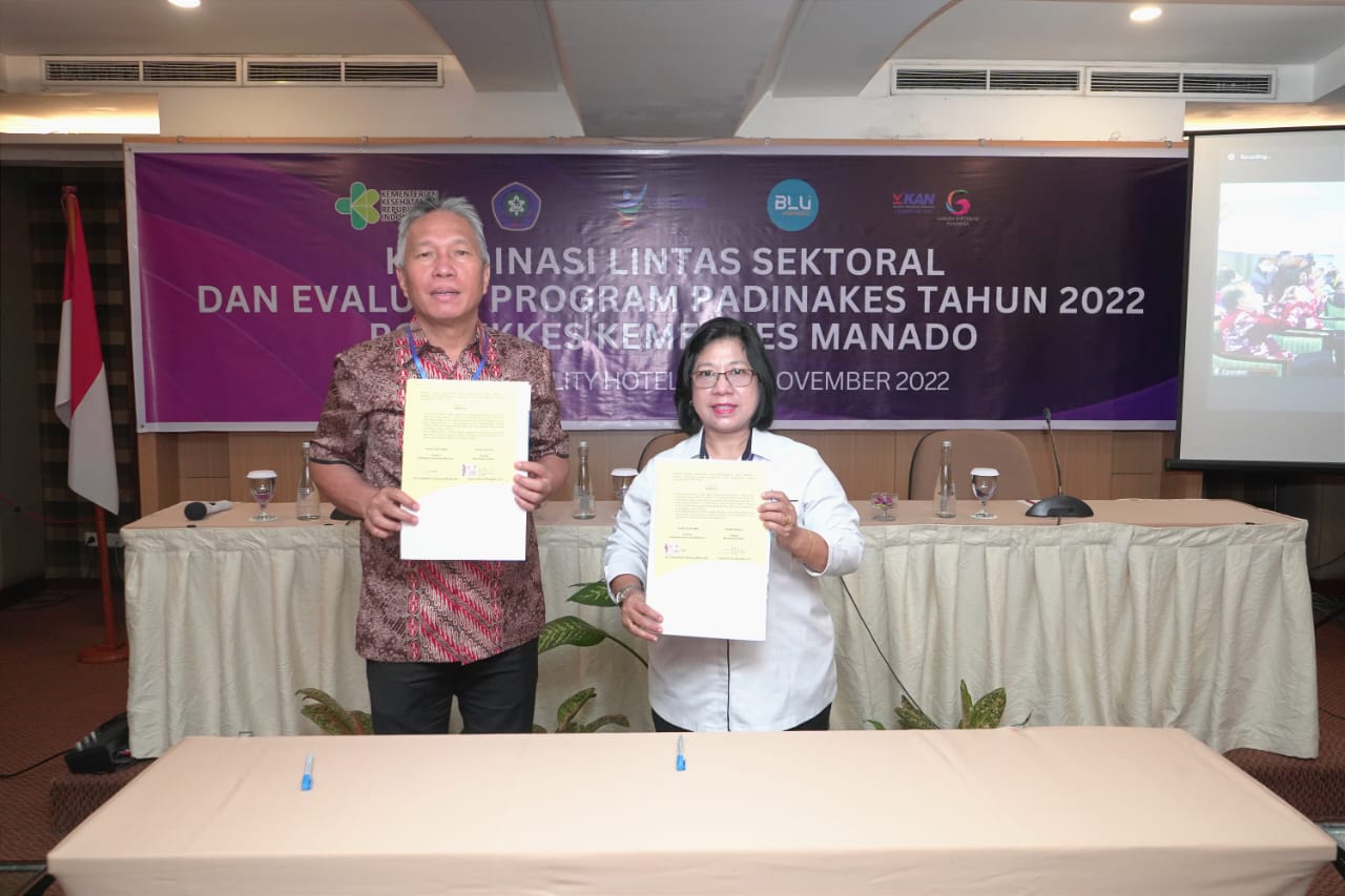 Hadiri RAKORLINSEK Padinakes Kemenkes Manado, FDW Tandatangani MoU