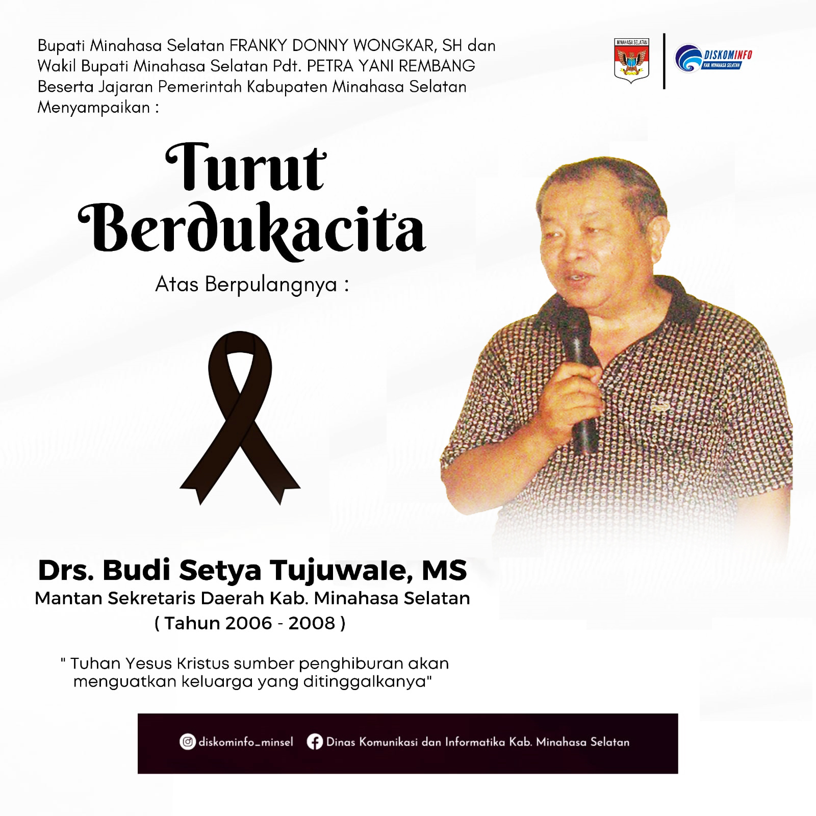 FDW: Minsel Berduka, S’lamat Jalan Pak Budi Tujuwale