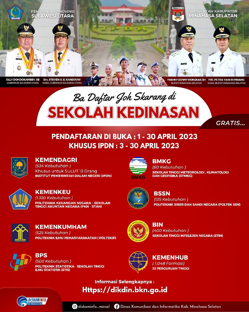 Pendaftaran Dibuka, FDW Tantang Putra-putri Minsel Ikut Sekolah Kedinasan