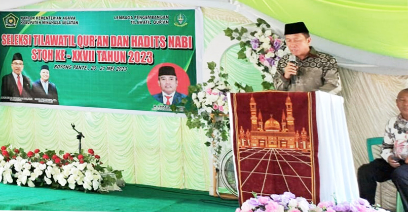 Buka STQH ke-27, FDW Optimis Utusan Minsel Akan Ikut Seleksi Tingkat Provinsi