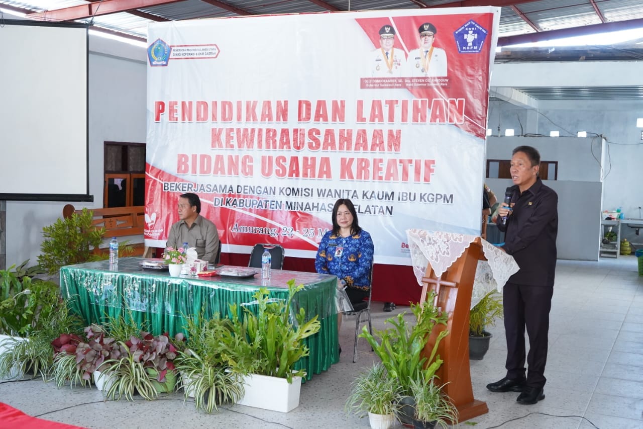 Gandeng WKI KGPM, Diklat Kewirausahaan DiskopUKM Sulut Dibuka FDW