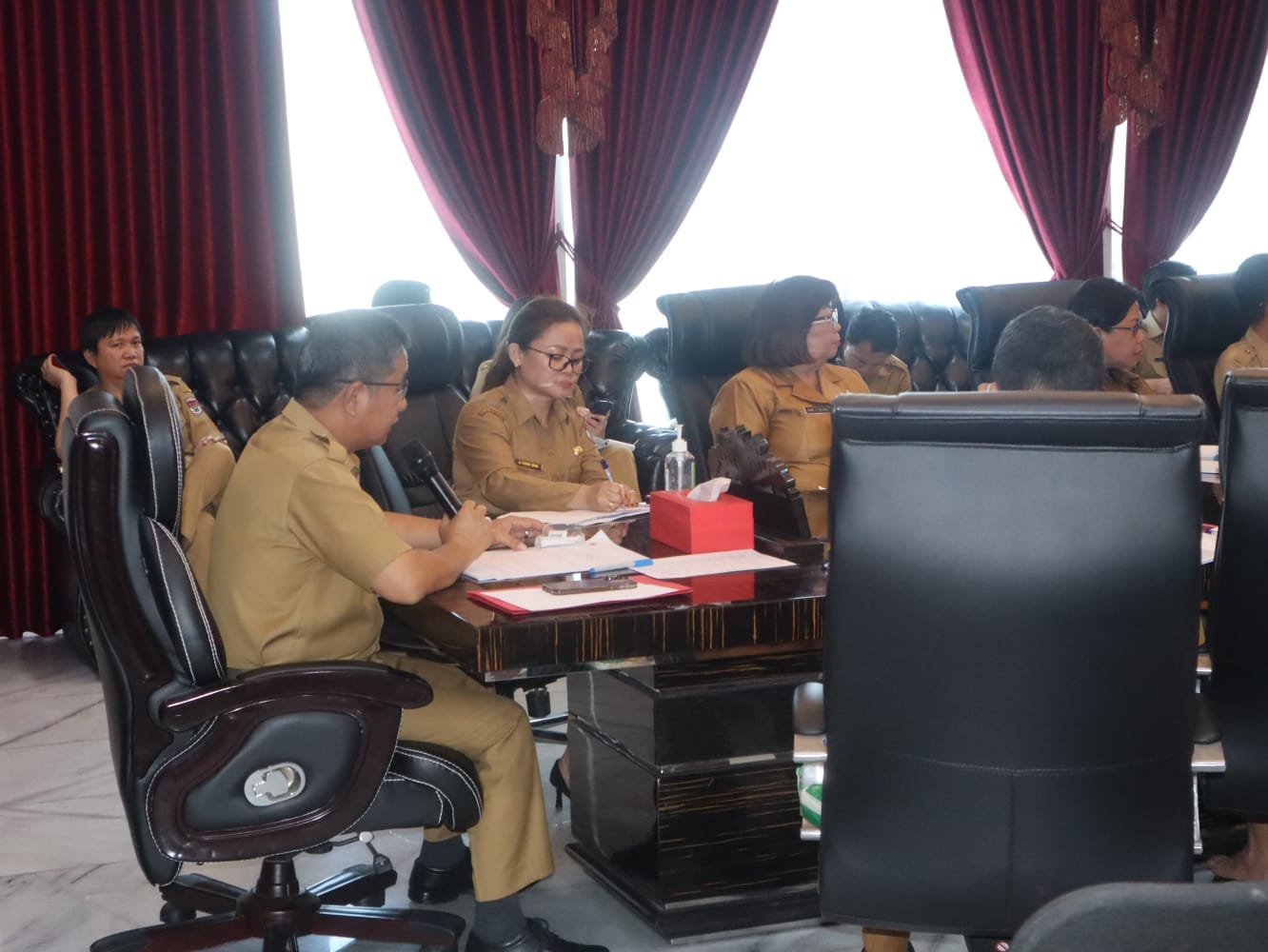 Kegiatan Verifikasi Lanjutan Kabupaten/Kota Sehat (KKS) Tahun 2023, yang dilaksanakan secara hybrid