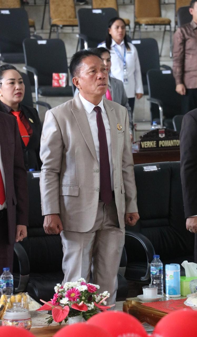 Rapat Paripurna DPRD Kabupaten Minahasa Selatan dalam rangka mendengarkan Pidato Kenegaraan Presiden Republik Indonesia pada Sidang Tahunan MPR-RI dan Sidang Bersama DPD-RI dan DPR-RI Dalam Rangka Hari Ulang Tahun Ke-78 Kemerdekaan Republik Indonesia Tahu