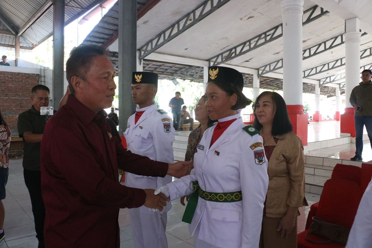 Pengukuhan Calon Paskibraka Kabupaten Minahasa Selatan Tahun 2023