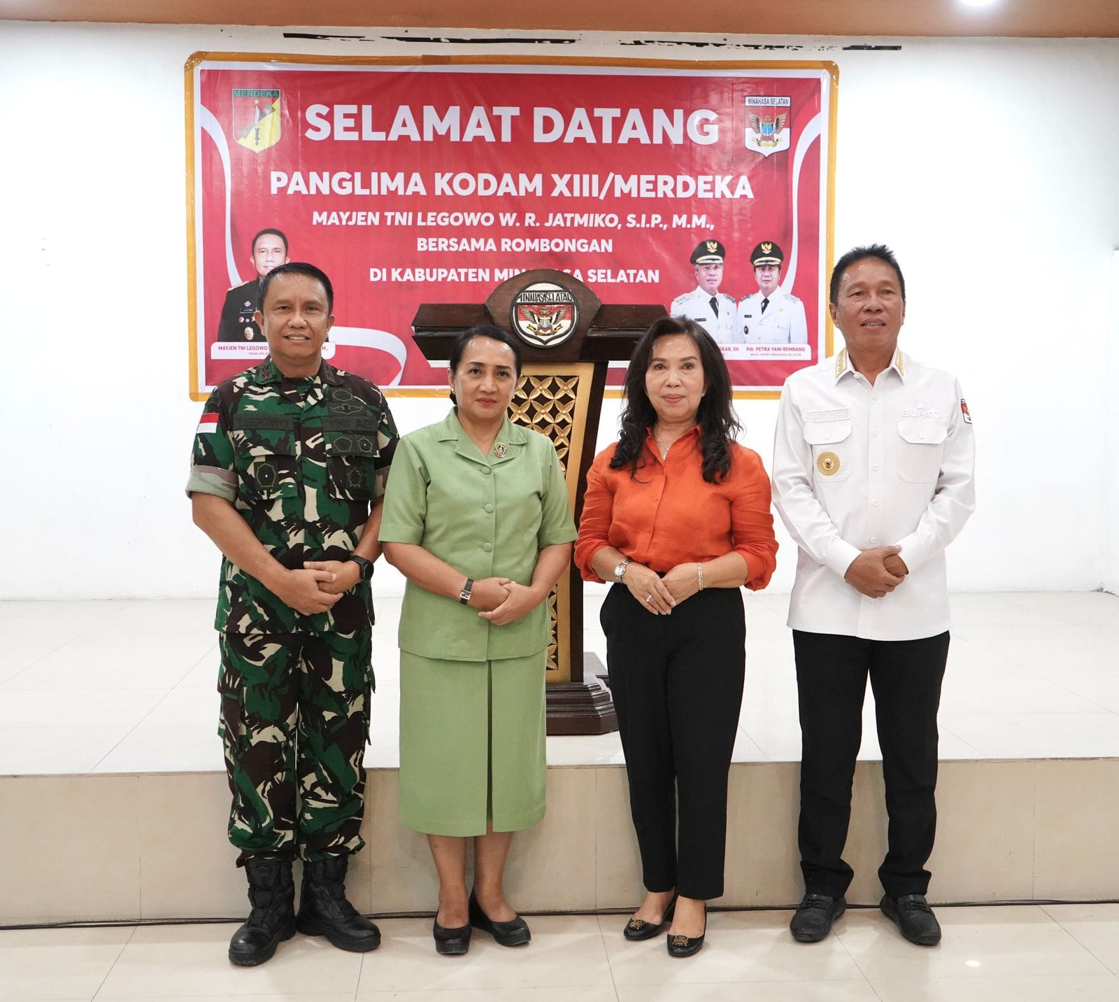 Kunjungan Panglima Kodam XII Merdeka