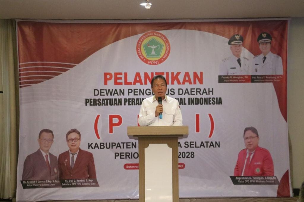 Pelantikan Dewan Pengurus Daerah Persatuan Perawat Indonesia (PPNI) Kabupaten Minahasa Selatan Periode 2023-2028