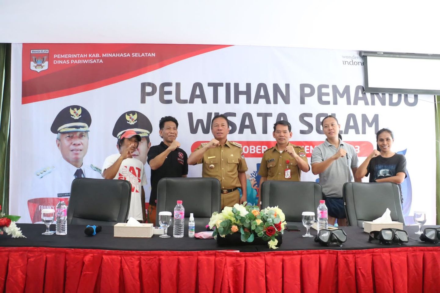 Kegiatan Pelatihan Pemandu Wisata Selam bertempat di Villa Sutanraja Amurang