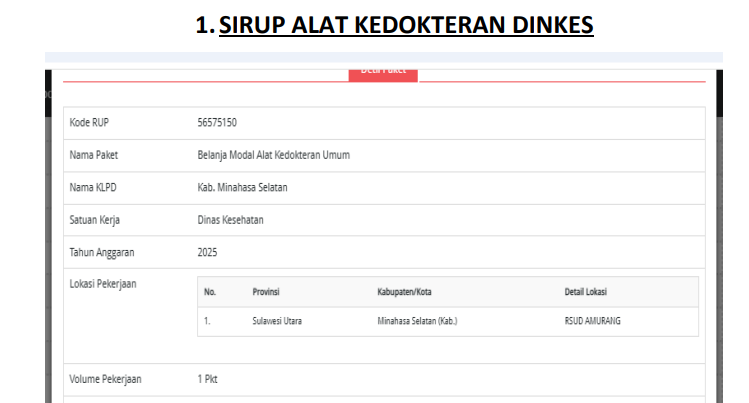 Informasi Pengadaan Barang dan Jasa Strategis Daerah Tahun 2025