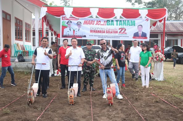 Penanaman Bibit Jagung disdikbud minsel