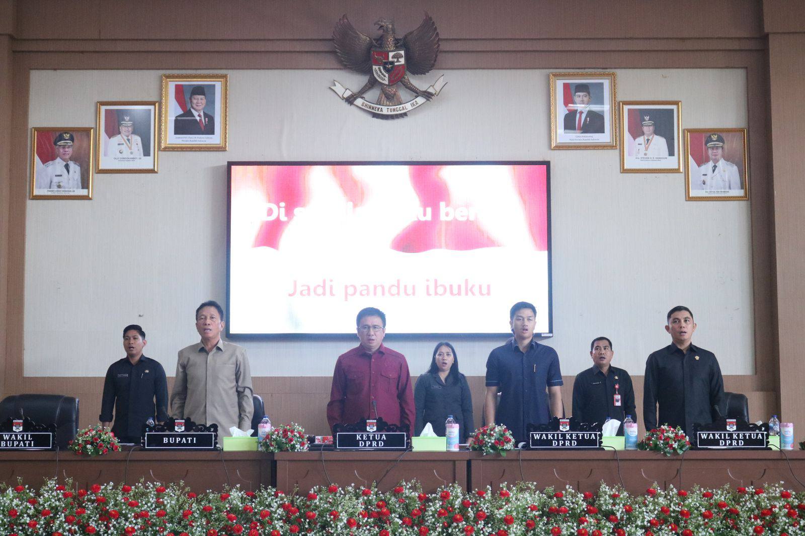 Paripurna DPRD tentang Pengumuman Penetapan Pasangan Calon Bupati dan Wakil Bupati Terpilih Kabupaten Minahasa Selatan