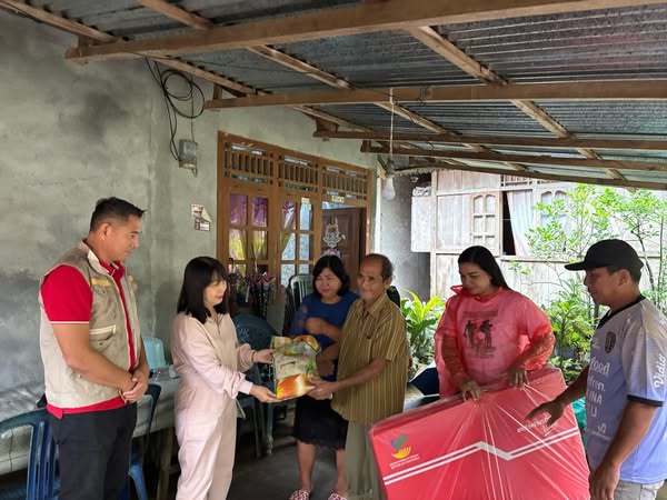 Peninjauan beberapa lokasi bencana ole Kawatu